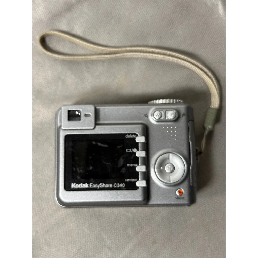 Kodak EasyShare C340 Digital Camera Silver 5.0MP 3x Optical Vintage UNTESTED